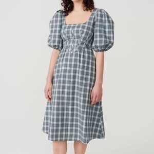 Alexa Chung Torrance Blue Checked Dress